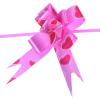 M METERXITY 100 Pack Gift Pull Bows - Basket Gift Wrap Bow Rose Pattern Christmas Bows Gifts Bow Bulk Apply to Birthday Party (3.3inch Rose Red) view 4