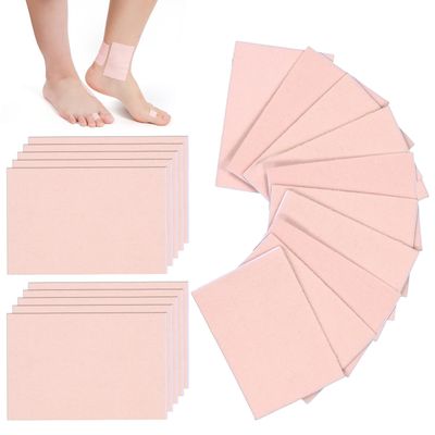 20pcs Adhesive Pads for Feet, Waterproof Moleskin Tape Prevention Padding Moleskin Stickers Moleskin Strips for Feet Decrease Friction for Hiking Running Travel Heel