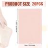 20pcs Adhesive Pads for Feet, Waterproof Moleskin Tape Prevention Padding Moleskin Stickers Moleskin Strips for Feet Decrease Friction for Hiking Running Travel Heel view 2