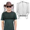 Seribt Extra Large Mosquito Head Net, Ultra Mesh Bug Face Netting for Hats, Face Neck Netting Mask Screen Cover, Outdoor Protection Black, 5 view 1