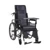 Full Reclining Commode Wheelchair High Back Manual Wheelchair W/Headrest & Dining Table Folding Bathroom Shower Chair Mobility Device for Adults Handicap Driving Trolley(Color:A) view 1