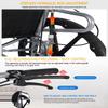 Full Reclining Commode Wheelchair High Back Manual Wheelchair W/Headrest & Dining Table Folding Bathroom Shower Chair Mobility Device for Adults Handicap Driving Trolley(Color:A) view 4