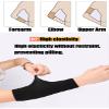 2Pairs Arm Sleeves Shaper Slimming Elastic Arm Wraps Sleeve for Women Girls Lose Weight Helps Lose Fat(Black+Skin Color) view 4