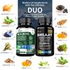 DLNIA Shilajit 9000mg, Sea Moss 17500mg, Ginger & Black Seed Oil 4000mg, Ashwagandha 5000mg, Rhodiola Rosea, 1000mg Panax Ginseng 1500mg, All in 1 Supplement - Sea Moss & Shilajit Vitality Bundle view 2