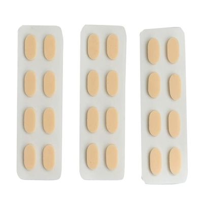 24 Pairs Eyeglass Nose Pads, Comfortable Sponge Nose Pads, Anti-Slip Soft Foam Glasses Nose Pads, Nose Pressure Relieve Pads, Orange Oval