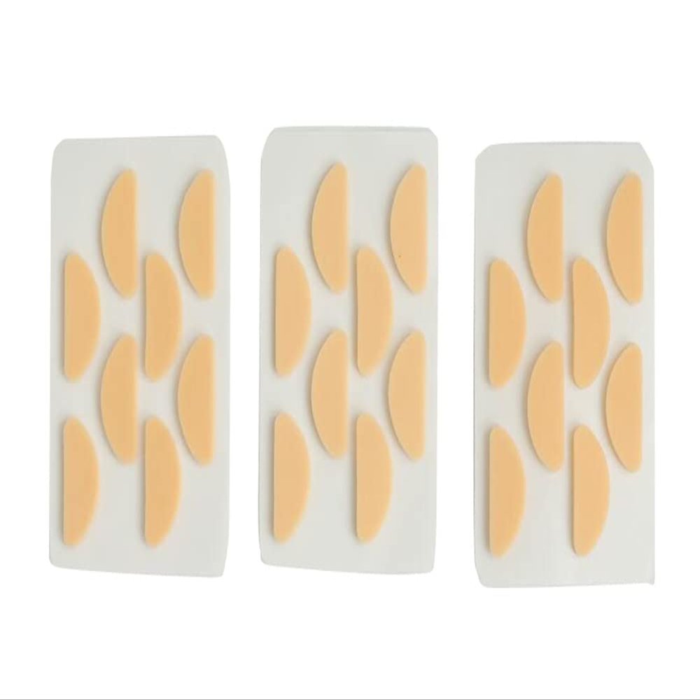 24 Pairs Eyeglass Nose Pads, Comfortable Sponge Nose Pads, Anti-Slip Soft Foam Glasses Nose Pads, Nose Pressure Relieve Pads, Orange Half Round