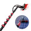 3.6-10.8m Water-bearing Telescopic Rod - Cleaning Photovoltaic, Solar, with 30 cm/55cm Brush Head Facades & Window Telescopic Handle & Wash Brush Set for Conservatory, PV Panels & More(Size:36FT/10.8m view 1