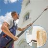 3.6-10.8m Water-bearing Telescopic Rod - Cleaning Photovoltaic, Solar, with 30 cm/55cm Brush Head Facades & Window Telescopic Handle & Wash Brush Set for Conservatory, PV Panels & More(Size:36FT/10.8m view 3