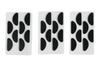 24 Pairs Eyeglass Nose Pads, Comfortable Sponge Nose Pads, Anti-Slip Soft Foam Glasses Nose Pads, Nose Pressure Relieve Pads, Black Half Round view 1