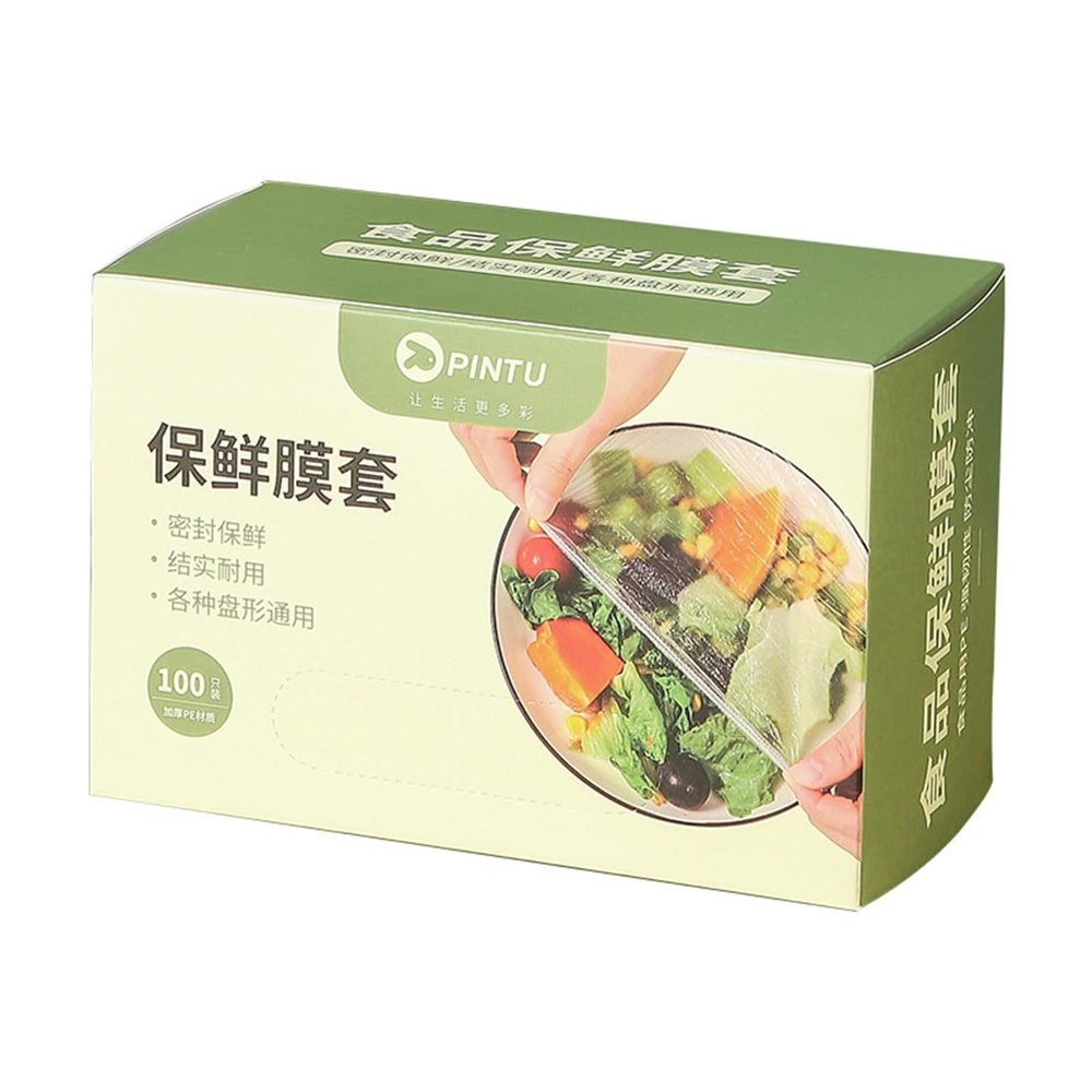 Smalibal Plastic Wrap 200 Pcs Bowl Covers Elastic Food Storage Translucent Stretchable Food Bowl Storage Covers for Kitchen Picnic Translucent