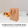 SOLUSTRE 10pcs Paper Bags Handles Sturdy Kraft Party Favor Bags for Birthdays and Weddings for Small Business Supplies view 2