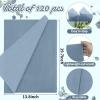 120 Sheet Dusty Blue Tissue Paper Pastel Blue Gift Wrapping Paper Bulk Art Craft for Gift Bags Baby Shower Wedding Birthday Party Decor, 20 X 14 view 2