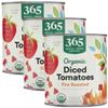 365 by Whole Foods Market, Tomatoes Diced Fire Roasted Organic, 28 Ounce (Pack of 3) view 1