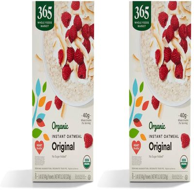365 by Whole Foods Market, Organic Instant Oatmeal Original, 11.3 Ounce (Pack of 16)
