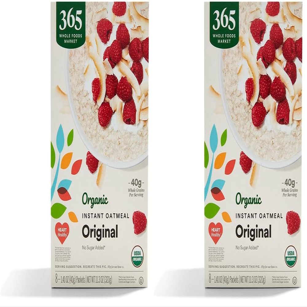 365 by Whole Foods Market, Organic Instant Oatmeal Original, 11.3 Ounce (Pack of 16)