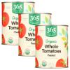 365 by Whole Foods Market, Tomatoes Whole Peeled Organic, 28 Ounce (Pack of 3) view 1