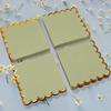 100 pack Sage Green Cocktail Napkins with Gold Foil Accents Scalloped Edges 5 x 5 inch Beverage Disposable Napkin Party Decoration Wedding Bridal and Baby Shower Dinner Lunch Supplies view 3