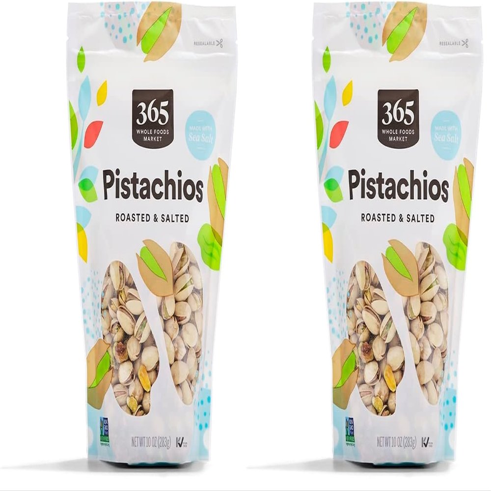 365 by Whole Foods Market, Roasted & Salted Pistachios, 10 Ounce (Pack of 2)