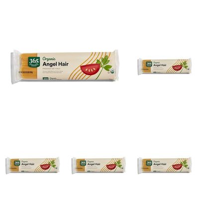 365 by Whole Foods Market, Organic Angel Hair Pasta, 16 Ounce (Pack of 5)
