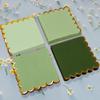 100 pack Green Cocktail Napkins with Gold Foil Accents Scalloped Edges 5 x 5 inch Beverage Disposable Napkin Party Decoration Wedding Bridal and Baby Shower Dinner Lunch Supplies view 3