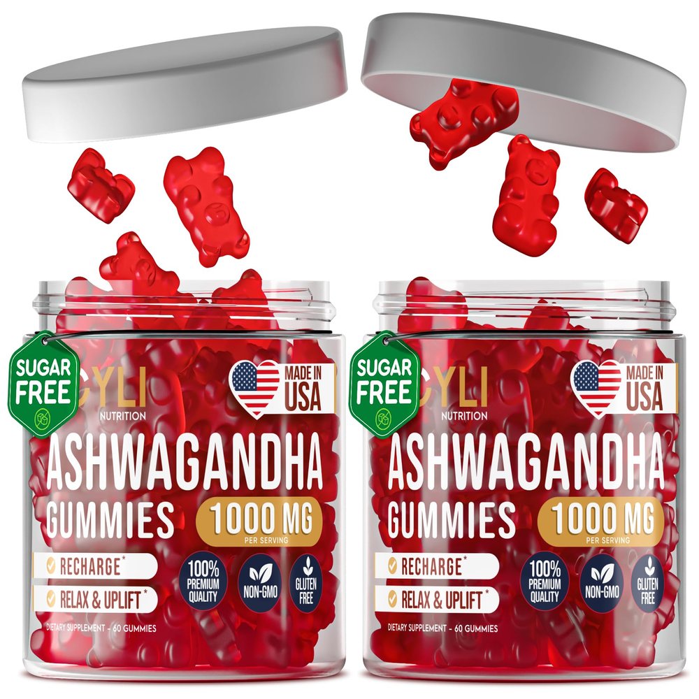 [2 Pack] Ashwagandha Gummies for Women & Men Natural Soothing Gummies with Pure Ashwagandha Root Extract Vitamin C Zinc Ashwagandha Supplements for Focus & Rest 120 Sugar Free Chews