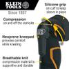 Klein Tools 60623 Knee Pad Compression Sleeve, Knee Support for Construction, Workers and Athletes, Black, M/L view 2