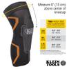 Klein Tools 60623 Knee Pad Compression Sleeve, Knee Support for Construction, Workers and Athletes, Black, M/L view 4