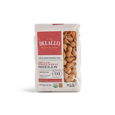 NineLife Basics Del.allo Pasta Whole Wheat Shell, 2 Ounce (Pack of 8)