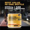 Creatine Monohydrate Gummies 5g for Men Women - Sugar Free Chewable Supplement - Enhanced Formula with L-Taurine Betaine Anhydrous Alpha-GPC BCAA 2:1:1 view 4