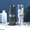 2PCS Travel Toothbrush Case with Cover, Portable Toothbrush Holder Cup Storage Container Dustproof Toothbrush Case for Bathroom Trip School Camping (Clear & Grey) view 2