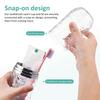 2PCS Travel Toothbrush Case with Cover, Portable Toothbrush Holder Cup Storage Container Dustproof Toothbrush Case for Bathroom Trip School Camping (Clear & Grey) view 3