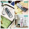 2PCS Travel Toothbrush Case with Cover, Portable Toothbrush Holder Cup Storage Container Dustproof Toothbrush Case for Bathroom Trip School Camping (Clear & Grey) view 4