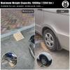 Katzowen Wheelchair Ramp Portable Entry Threshold Transitions Ramp Wood 5/6/7/8 Inch Rise, Kerb Ramps for Car Motorbike Power Wheelchair Scooter Vehicles, Step Slope(Size:100x50x20cm/39.4x19.7x8in) view 3
