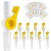 10 Pcs Ximter Comfort Flow Catheter Valves - Sterile, Easy to Use Lever Tap, Smooth Edges, and Tubing for Optimal Urine Drainage Comfort (10 Pack) view 1