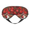 Cute Strawberries Unisex Elastic Adjustable Buckle Design Blackout Sleep Eye Mask for Home Travel Yoga Office Nap view 1