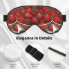 Cute Strawberries Unisex Elastic Adjustable Buckle Design Blackout Sleep Eye Mask for Home Travel Yoga Office Nap view 4