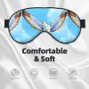 MYGANN Seagulls in Flight Unisex Elastic Adjustable Buckle Design Blackout Sleep Eye Mask for Home Travel Yoga Office Nap view 3