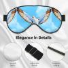 MYGANN Seagulls in Flight Unisex Elastic Adjustable Buckle Design Blackout Sleep Eye Mask for Home Travel Yoga Office Nap view 4