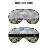 A Large Farm. Unisex Elastic Adjustable Buckle Design Blackout Sleep Eye Mask for Home Travel Yoga Office Nap view 2
