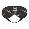 MYGANN Late Night Owl Unisex Elastic Adjustable Buckle Design Blackout Sleep Eye Mask for Home Travel Yoga Office Nap view 1