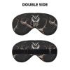 MYGANN Late Night Owl Unisex Elastic Adjustable Buckle Design Blackout Sleep Eye Mask for Home Travel Yoga Office Nap view 2