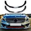 KyiuaoHUNFKLLindjh Front Bumper Splitter Lip Spoiler, Compatible for Mercedes Benz CLA Class C117 CLA200 260 CLA45 AMG 2013-2015 Diffuser Guard Body Kit Cover(Color:Carbon Look) view 2