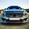KyiuaoHUNFKLLindjh Front Bumper Splitter Lip Spoiler, Compatible for Mercedes Benz CLA Class C117 CLA200 260 CLA45 AMG 2013-2015 Diffuser Guard Body Kit Cover(Color:Carbon Look) view 4