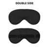 Custom Eye Mask Personalized Sleep Mask Design Your Own Photo Text Logo Customized Two-Sided Eye Cover with Adjustable Strap for Men Women Sleep Office Travel,No Custom view 2