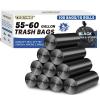 55-60 Gallon Trash Bags Heavy Duty 2.1 Mil - 39''x55'' 100 Count Extra Thick Black Garbage Bags Unscented Strong Huge Can Liners for Construction Industrial Yard Outdoor Commercial view 1