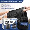 55-60 Gallon Trash Bags Heavy Duty 2.1 Mil - 39''x55'' 100 Count Extra Thick Black Garbage Bags Unscented Strong Huge Can Liners for Construction Industrial Yard Outdoor Commercial view 3
