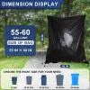 55-60 Gallon Trash Bags Heavy Duty 2.1 Mil - 39''x55'' 100 Count Extra Thick Black Garbage Bags Unscented Strong Huge Can Liners for Construction Industrial Yard Outdoor Commercial view 4