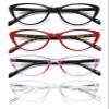 SOCTICK 4 Pack Fashion Cat Eye Reading Glasses for Women, Computer Blue Light Blocking Readers Anti Glare Eyeglasses +2.25 view 1