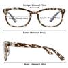 ABETOS Blue Light Blocking Reading Glasses Spring Hinges Clear Eyeglasses Fashion Nerd Computer Readers Women Men, Tortoiseshell 1.5 view 2