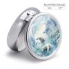 KLOPH Pill Box 3 Compartment Small Pill Case for Purse & Pocket Polar Bears and Seals Round Pill Box Cute Vitamins Fish Oil Supplements Oil Storage Box Portable Pill Containe Travel Gift, Style-2-1 view 2